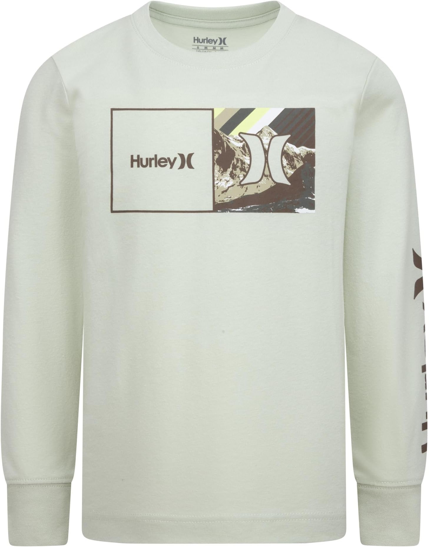 

Футболка Hurley Kids MTN Box Long Sleeve Tee (Little Kid), цвет Pistachio