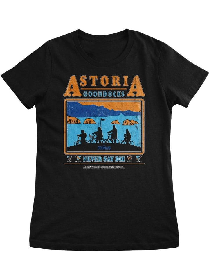 

Футболка "The Goonies - Astoria Goondocks Girly Tee" черного цвета, Черный, Футболка "The Goonies - Astoria Goondocks Girly Tee" черного цвета