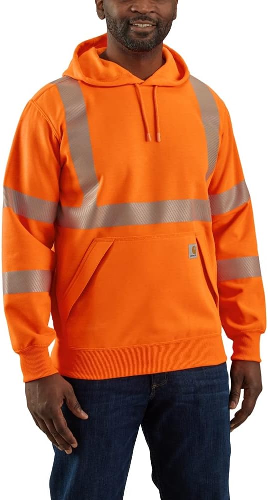 

Carhartt мужская толстовка с капюшоном High-Visibility Loose Fit Midweight Class 3, Brite Orange, Оранжевый, Carhartt мужская толстовка с капюшоном High-Visibility Loose Fit Midweight Class 3, Brite Orange
