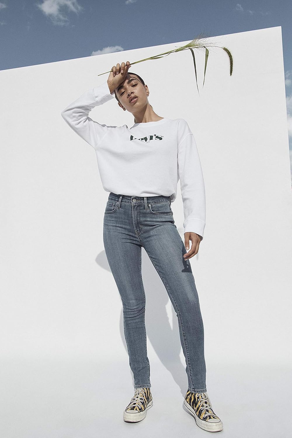Женские джинсы скинни Levi's 721 с высокой талией, Lapis Air — фото 2