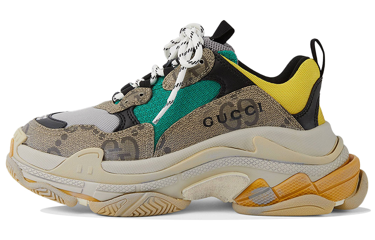 Balenciaga Кроссовки Gucci X Women's Triple S 'The Hacker Project Beige Yellow' Women's
