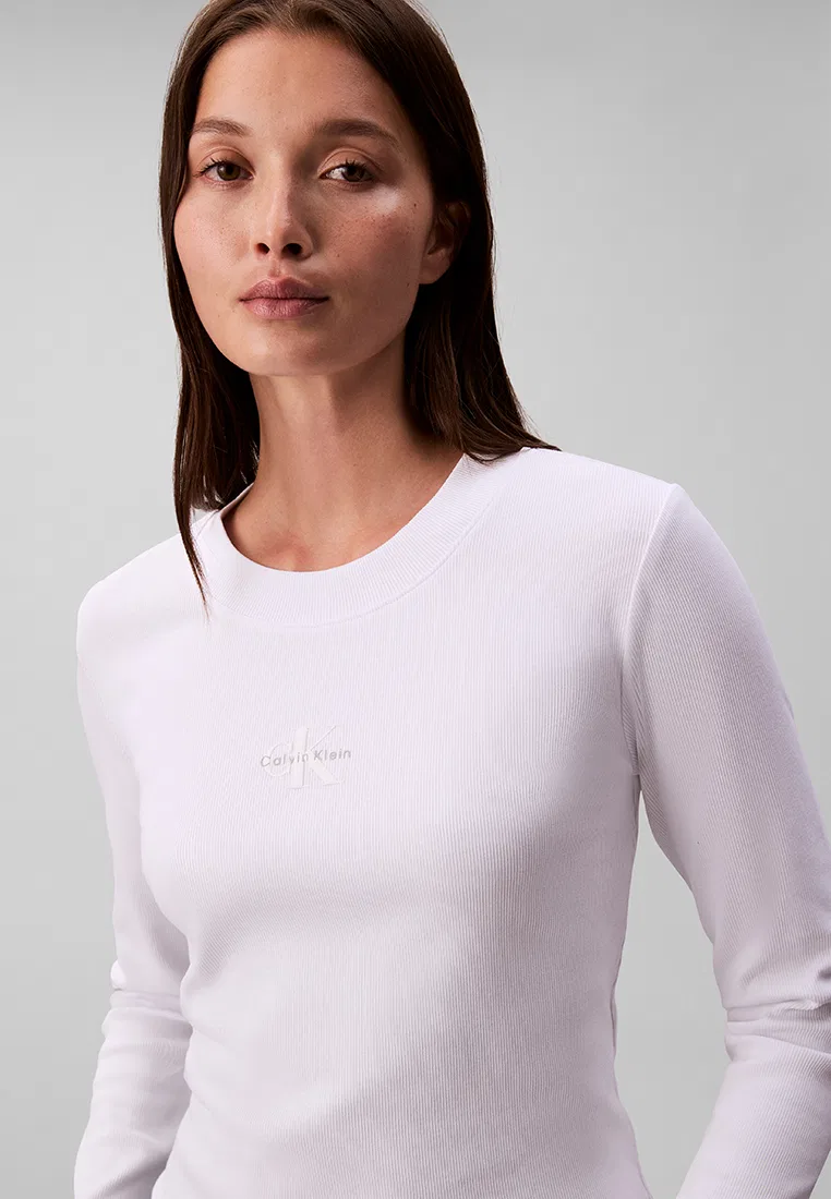 Футболка, Monogram, Calvin Klein Jeans, белый — фото 3