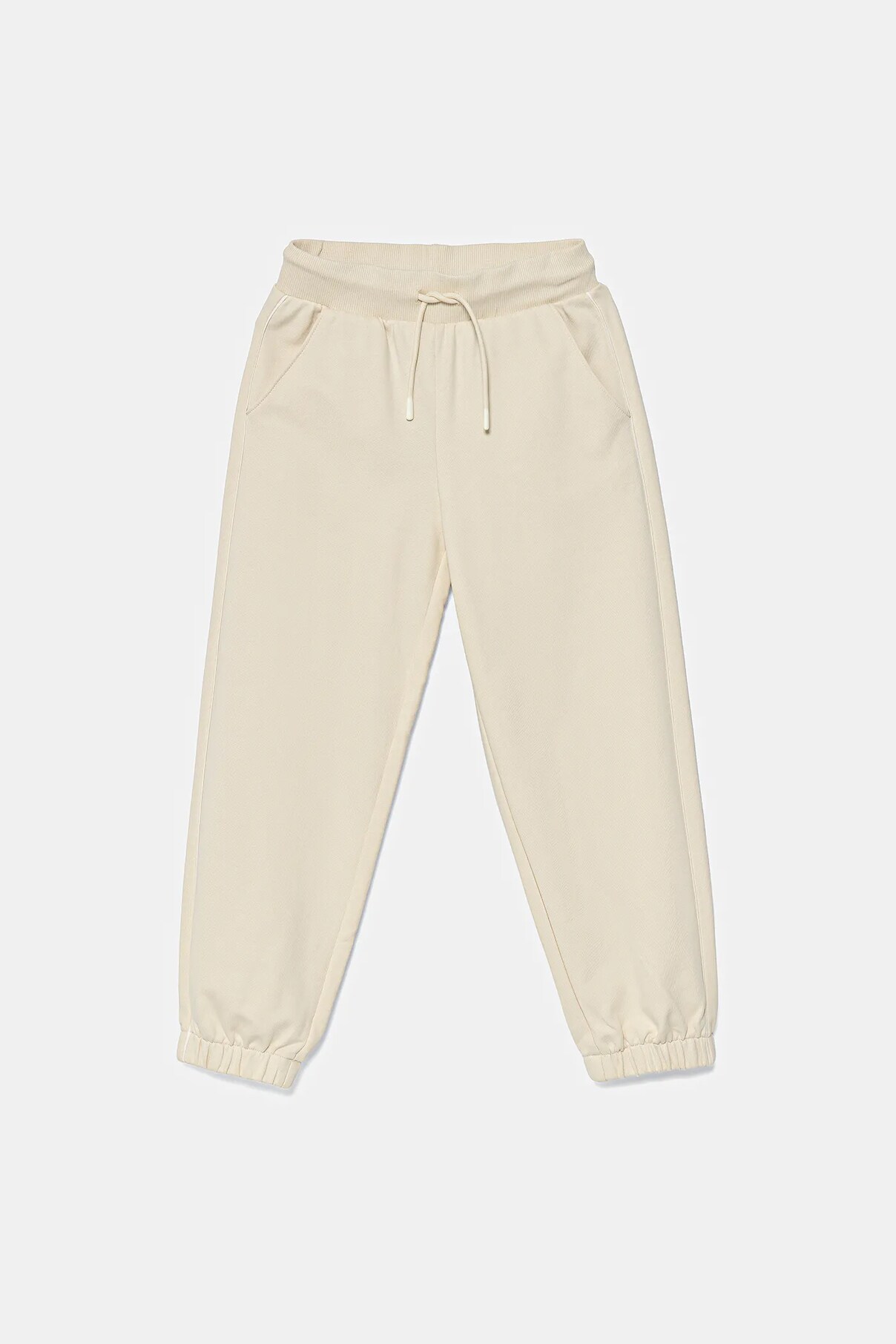 

Детские хлопковые спортивные штаны United Colors Of Benetton, бежевый