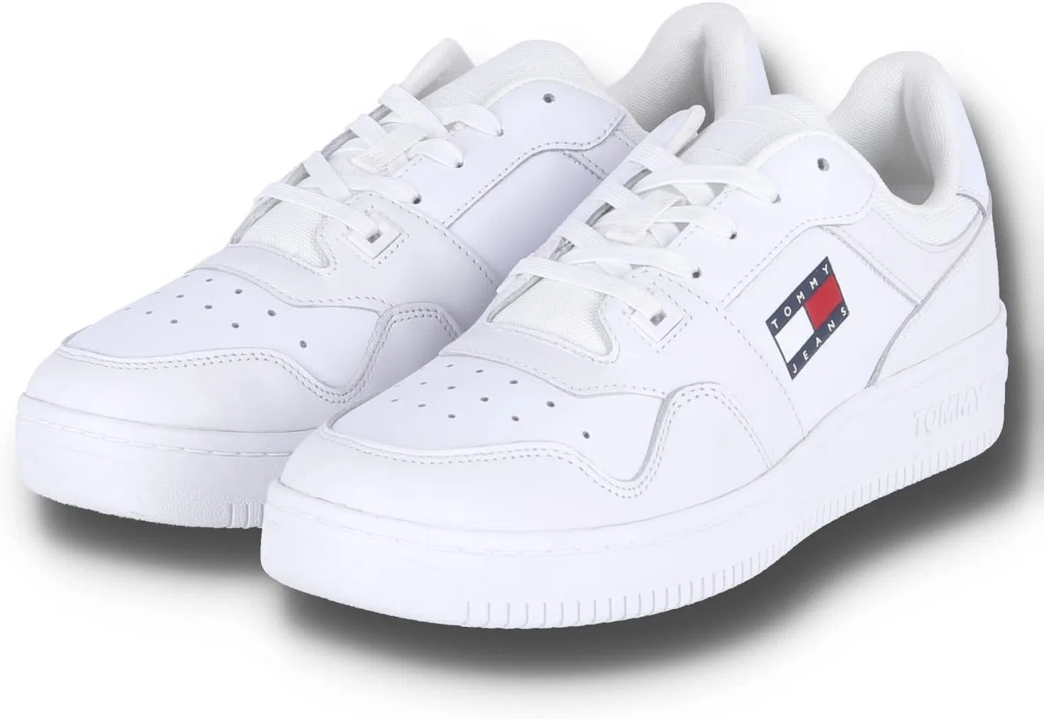 Кроссовки Tommy Jeans Herren Retro Basket ESS Em0em00955Cupsole Sneaker, White — фото 2