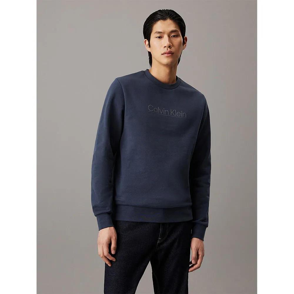 

Толстовка Calvin Klein Raised Line Logo, синий