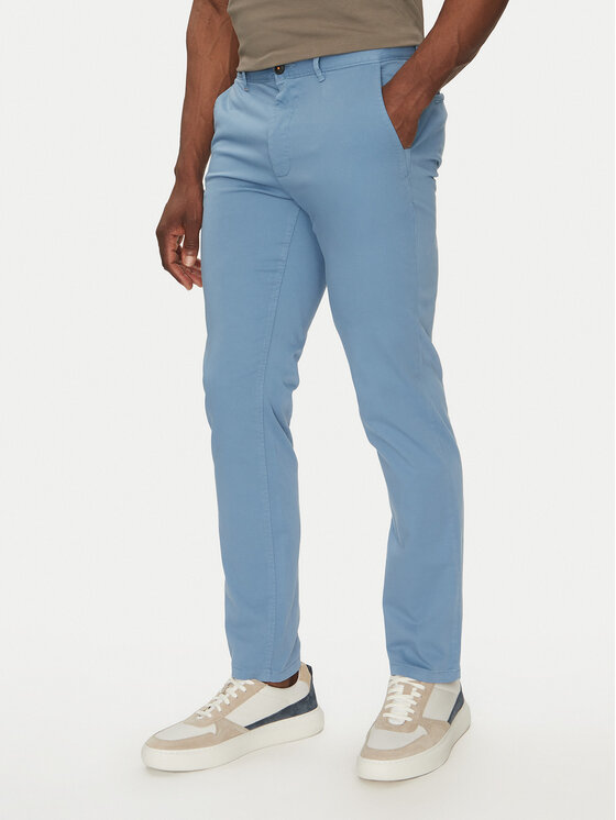 

Облегающие брюки чинос Chino_Slim 50510933 Boss, синий
