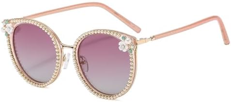 

Новые винтажные круглые солнцезащитные очки «кошачий глаз» 2026-2024 годов для женщин, без оправы, с градиентным переходом цвета, защита от УФ-излучения UV400 MTZJH, Pink