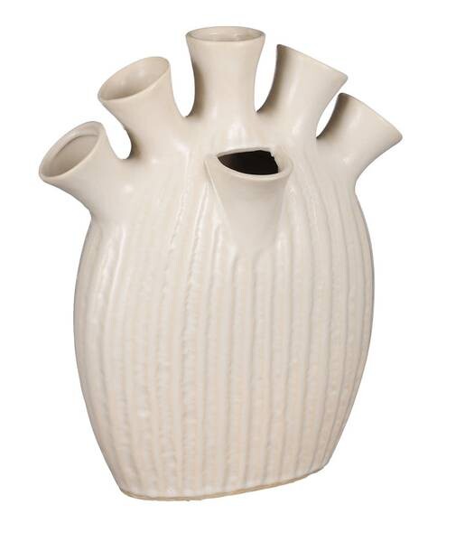 

Декоративная ваза Mica Decorations Saul, кремовый