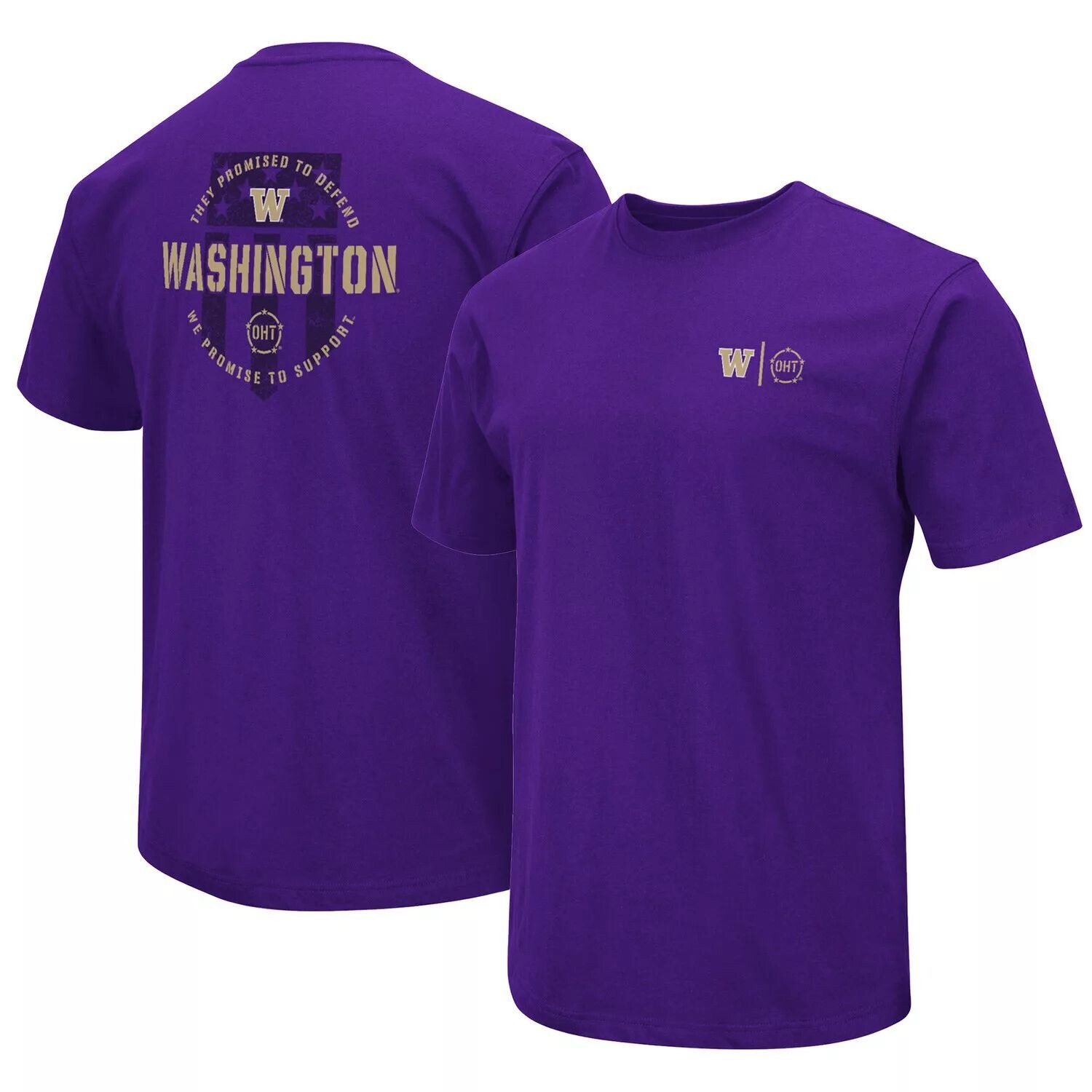 

Мужская фиолетовая футболка Washington Huskies OHT Military Appreciation Colosseum, Фиолетовый, Мужская фиолетовая футболка Washington Huskies OHT Military Appreciation Colosseum