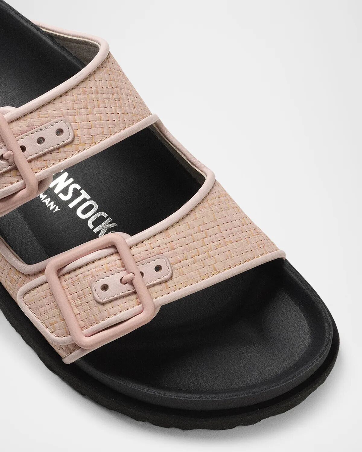 Сандалии Milano из рафии с двойной пряжкой 1774 Birkenstock, цвет Chintz Rose — фото 2