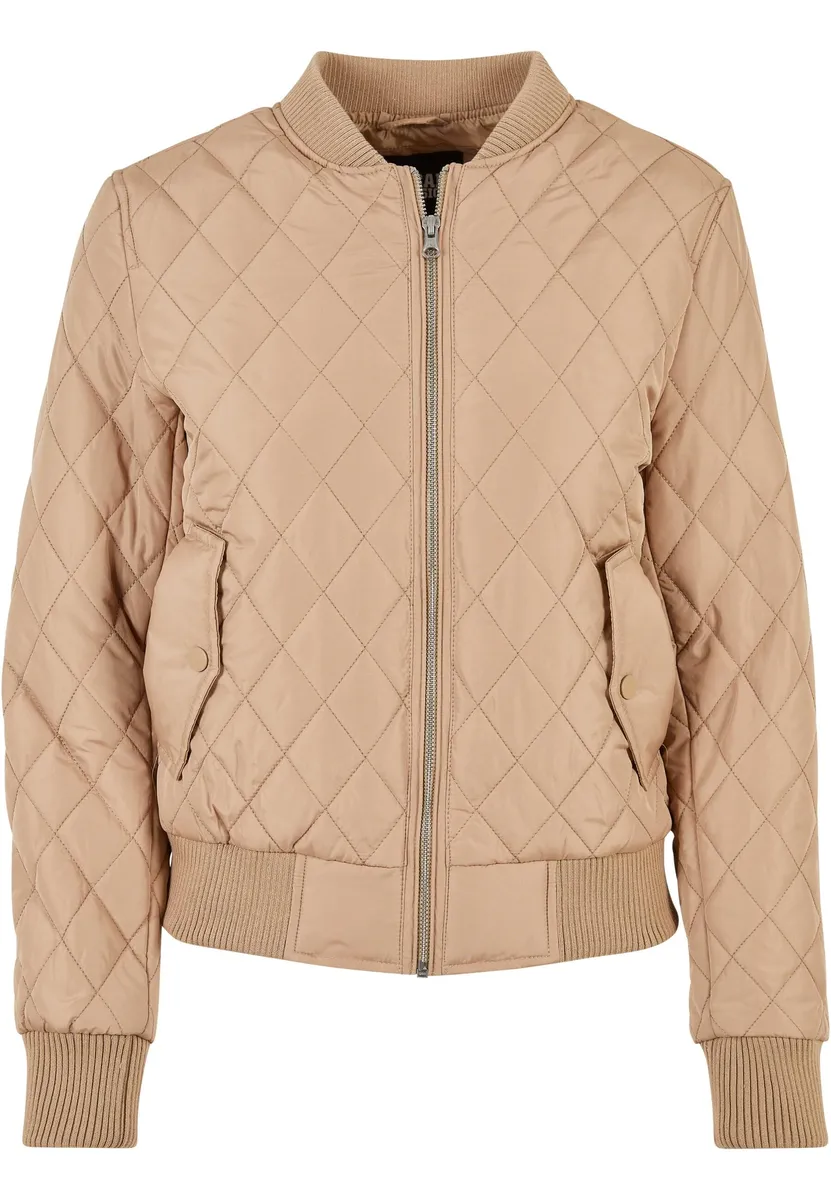 

Куртка всепогодная URBAN CLASSICS " Urban Classics Women's Ladies Diamond Quilt Nylon Jacket" (1 шт.), без капюшона, бежевый