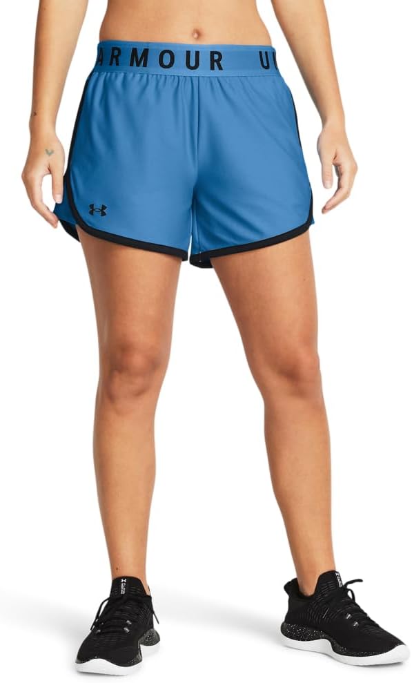 

Женские шорты Under Armour Play Up 5", (444) Viral Blue/Black/Black