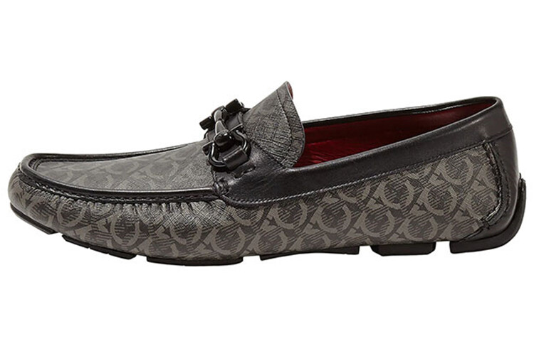 Женские лоферы Ferragamo Gancini, серый