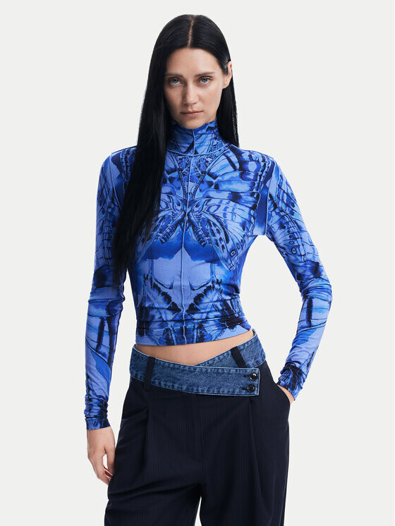 

Узкая блузка Desigual, синий