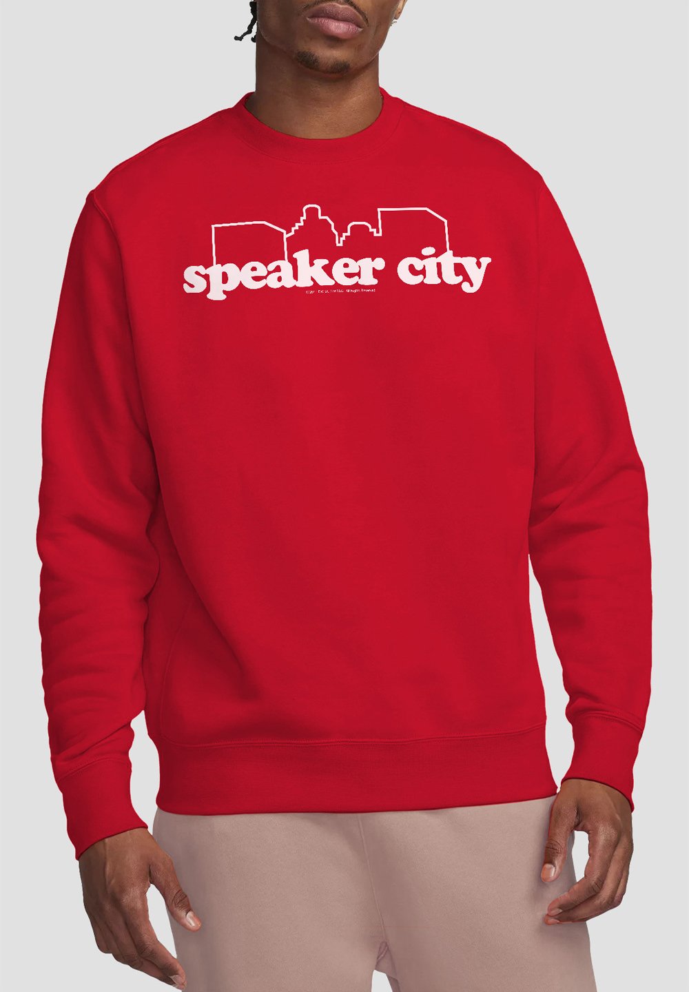 

Толстовка OLD SCHOOL SPEAKER CITY LOGO Cotton Soul, красный