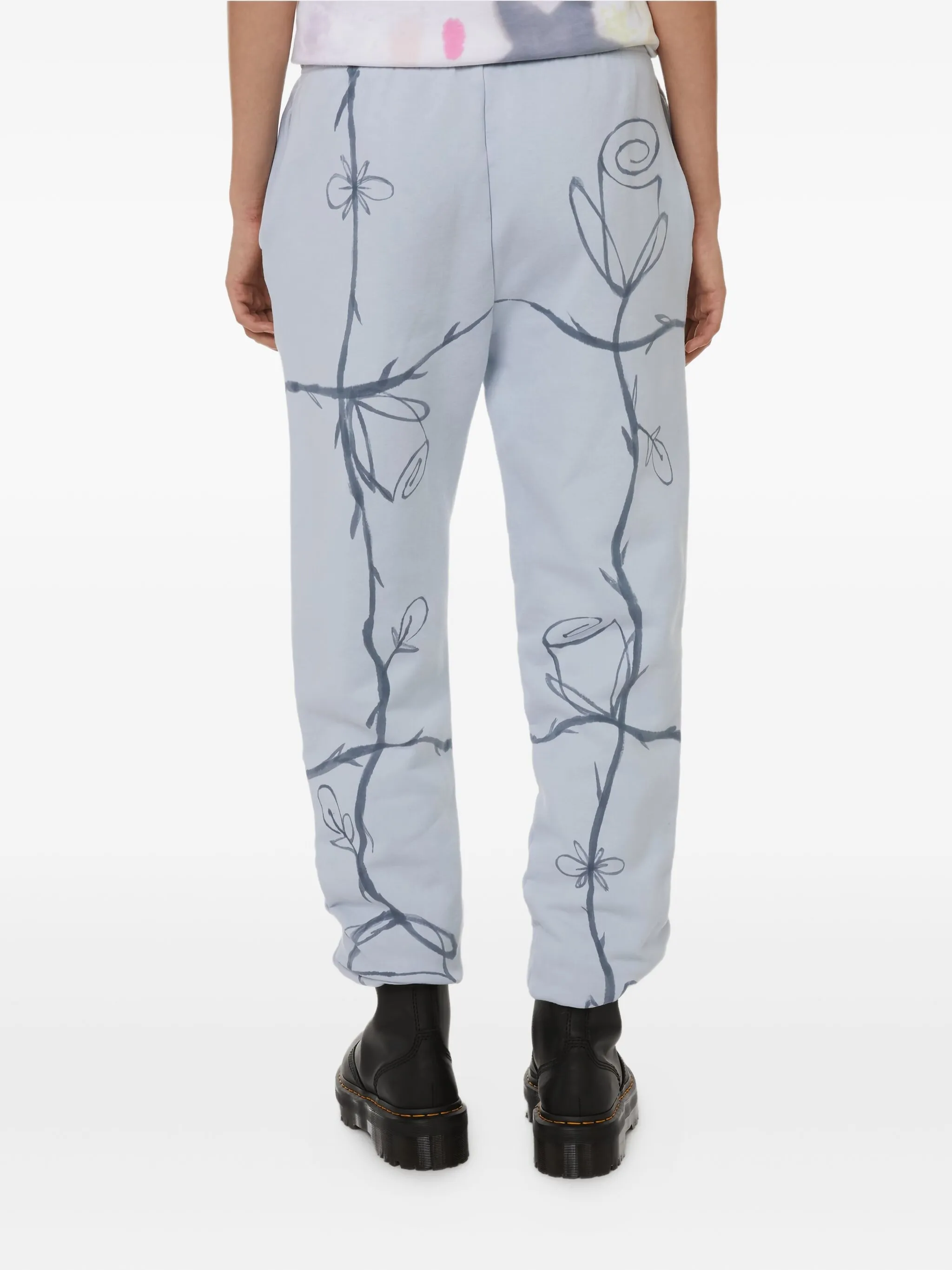 

Декорированные спортивные брюки с принтом Collina Strada, синий