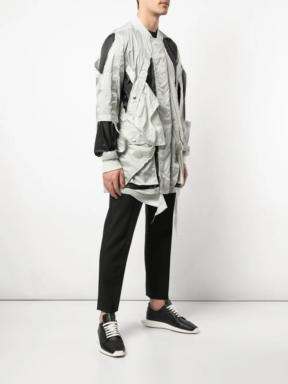 Куртка с вырезными деталями Rick Owens, серый — фото 3