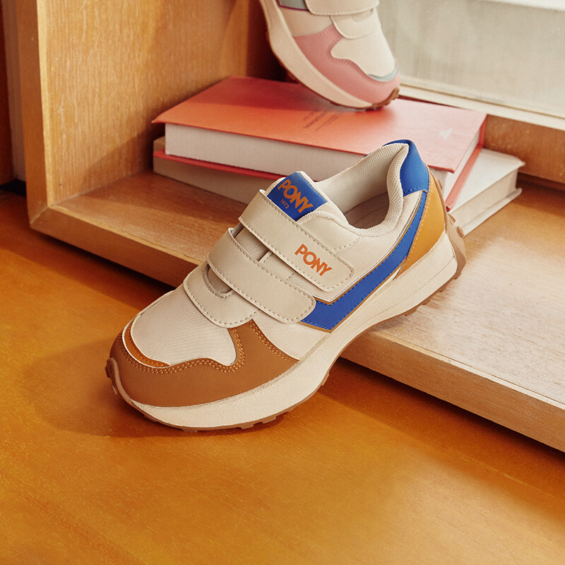Кроссовки PONY Kids Lifestyle Shoes Kids Low-top Khaki, белый — фото 4