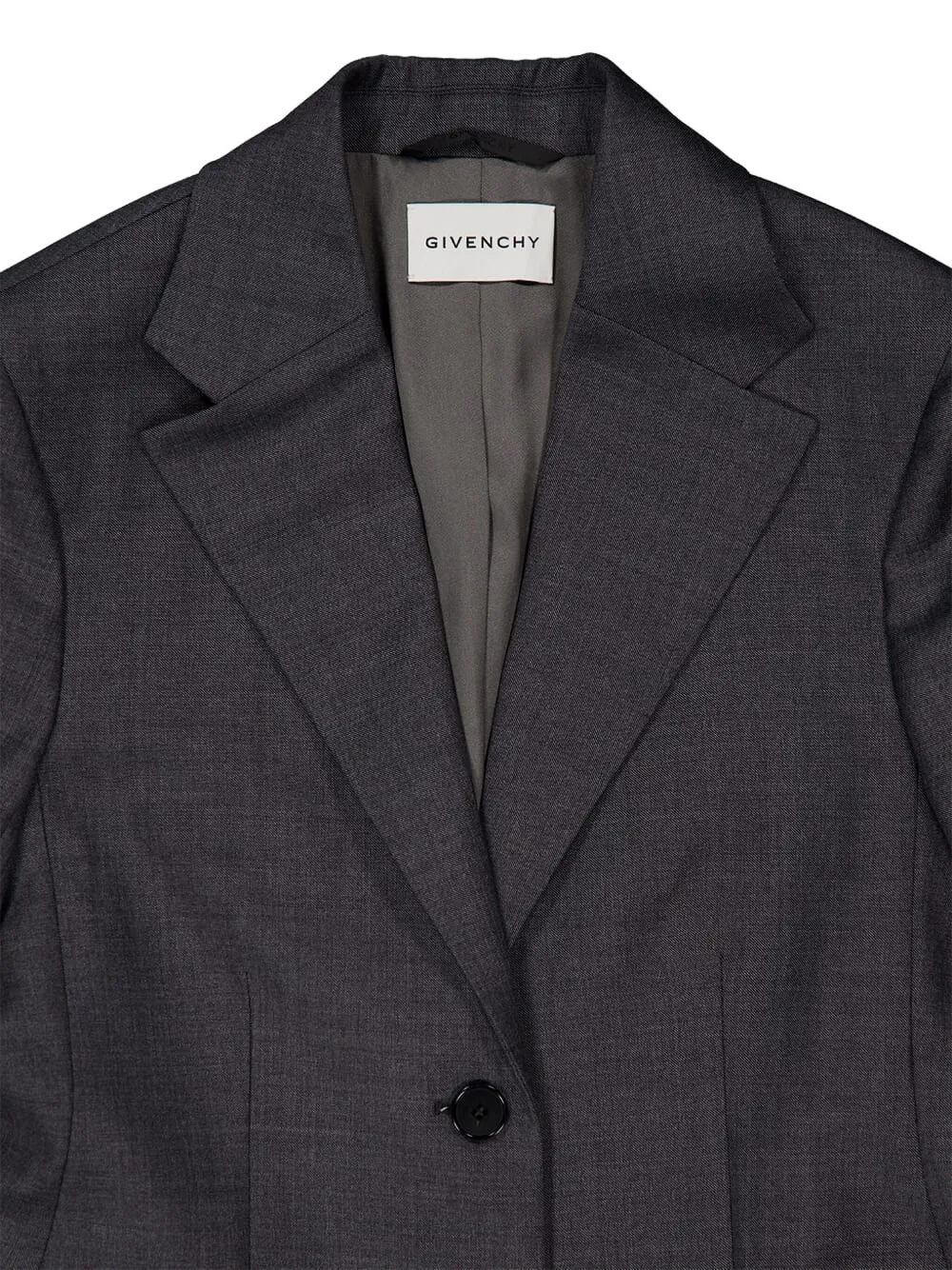 Однобортный пиджак на пуговицах Givenchy, серый — фото 3