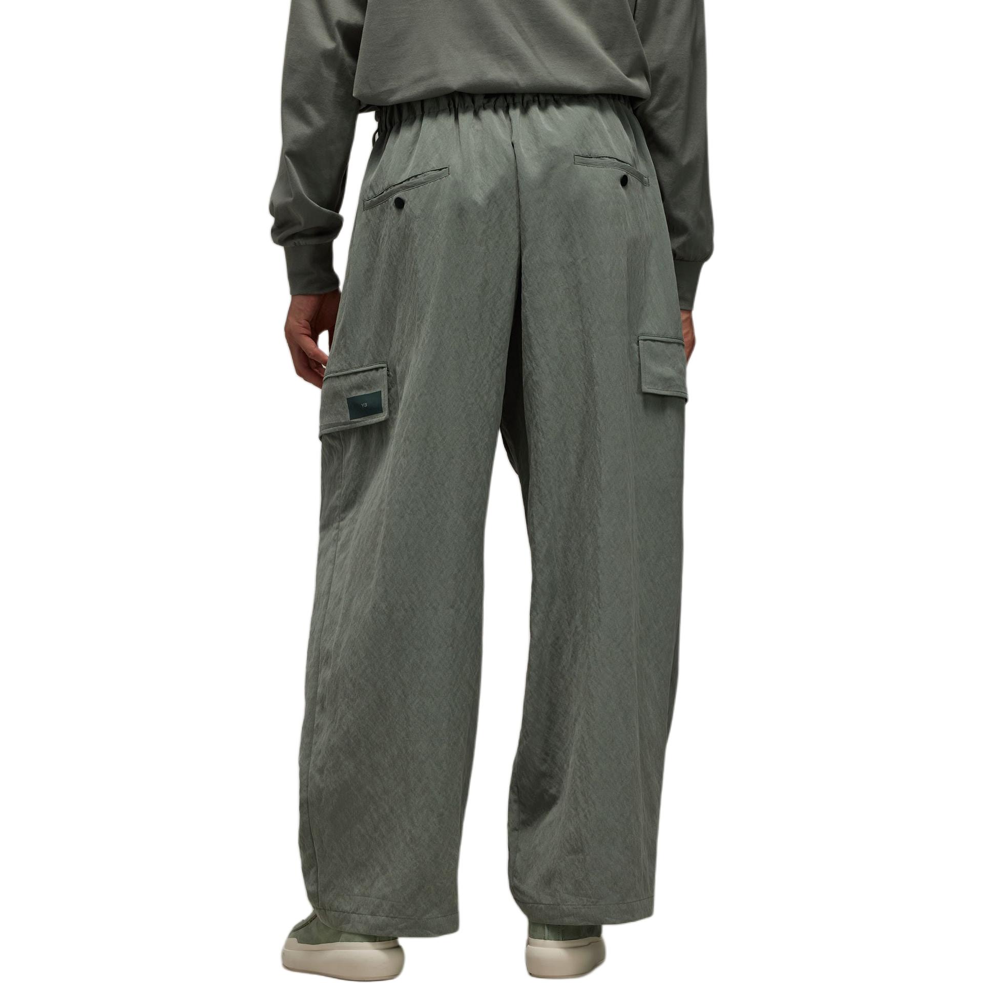 Широкие карго-брюки Unisex серый каменно-зеленый Adidas — фото 3