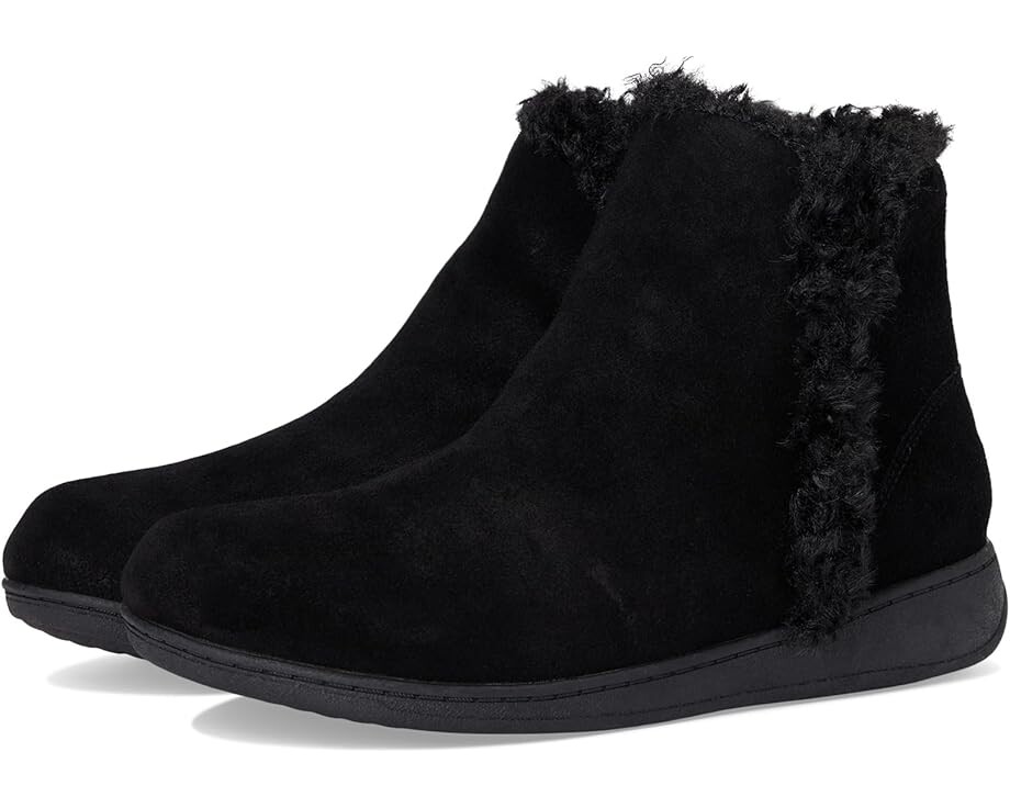 Ботинки VIONIC Unwind Bootie Booties, черный замшевый