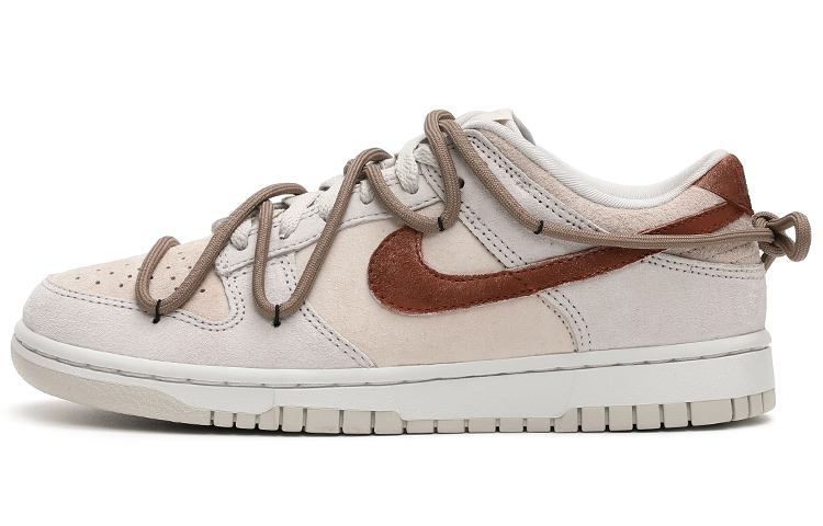 

Кроссовки Nike Dunk Skateboard Shoes Women's Low-Top Gray Brown