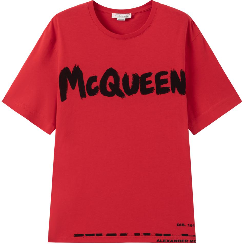 

Alexander McQueen Футболка унисекс красная