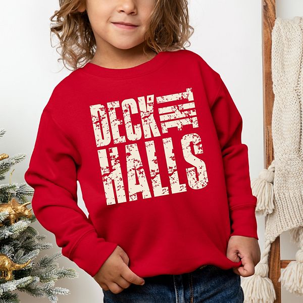 Толстовка с принтом Deck the halls block distressed для малышей The Juniper Shop, Black — фото 4