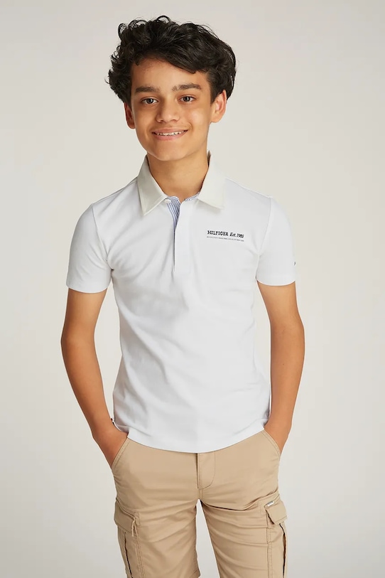 

Детская поло Tommy Hilfiger, белый