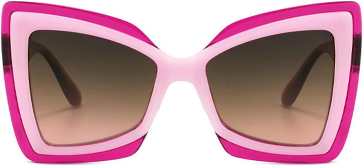 

Willochra — большие солнцезащитные очки «кошачий глаз» для женщин, модные солнцезащитные очки с градиентным переходом цвета, защита от ультрафиолета UV400, винтажные очки-бабочки, C2