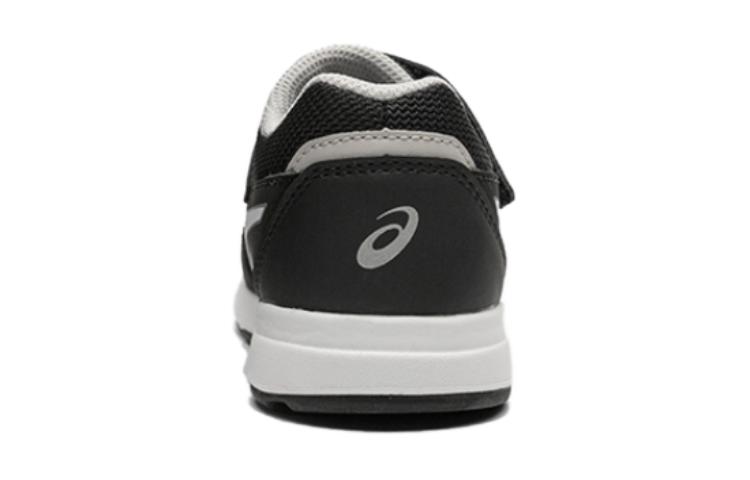 Низкие детские повседневные кроссовки Black White Kids' Asics — фото 4
