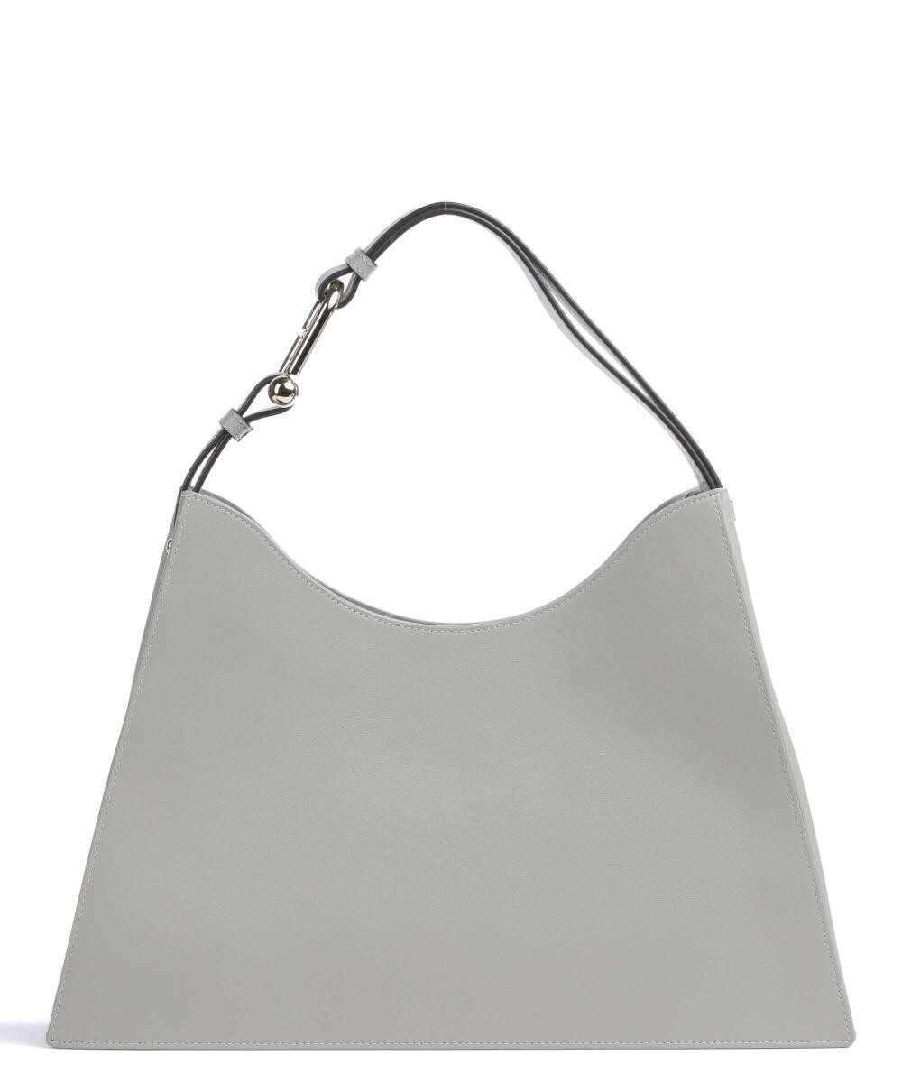 

Сумка-Ведро Nuvola l из мелкозернистой кожи Furla, серый