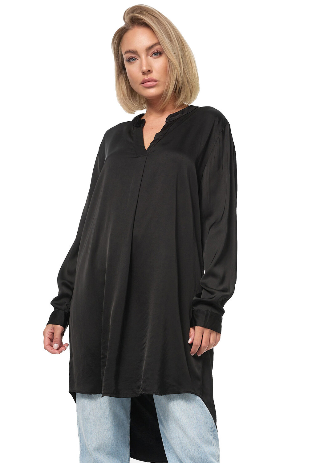 

Блуза PM SELECTED Oversize Business Long, черный