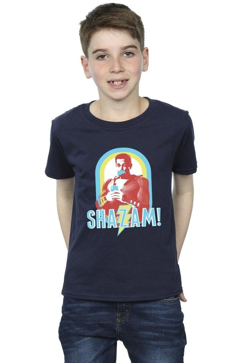 

Футболка в рамке Shazam Buble Gum DC Comics, темно-синий
