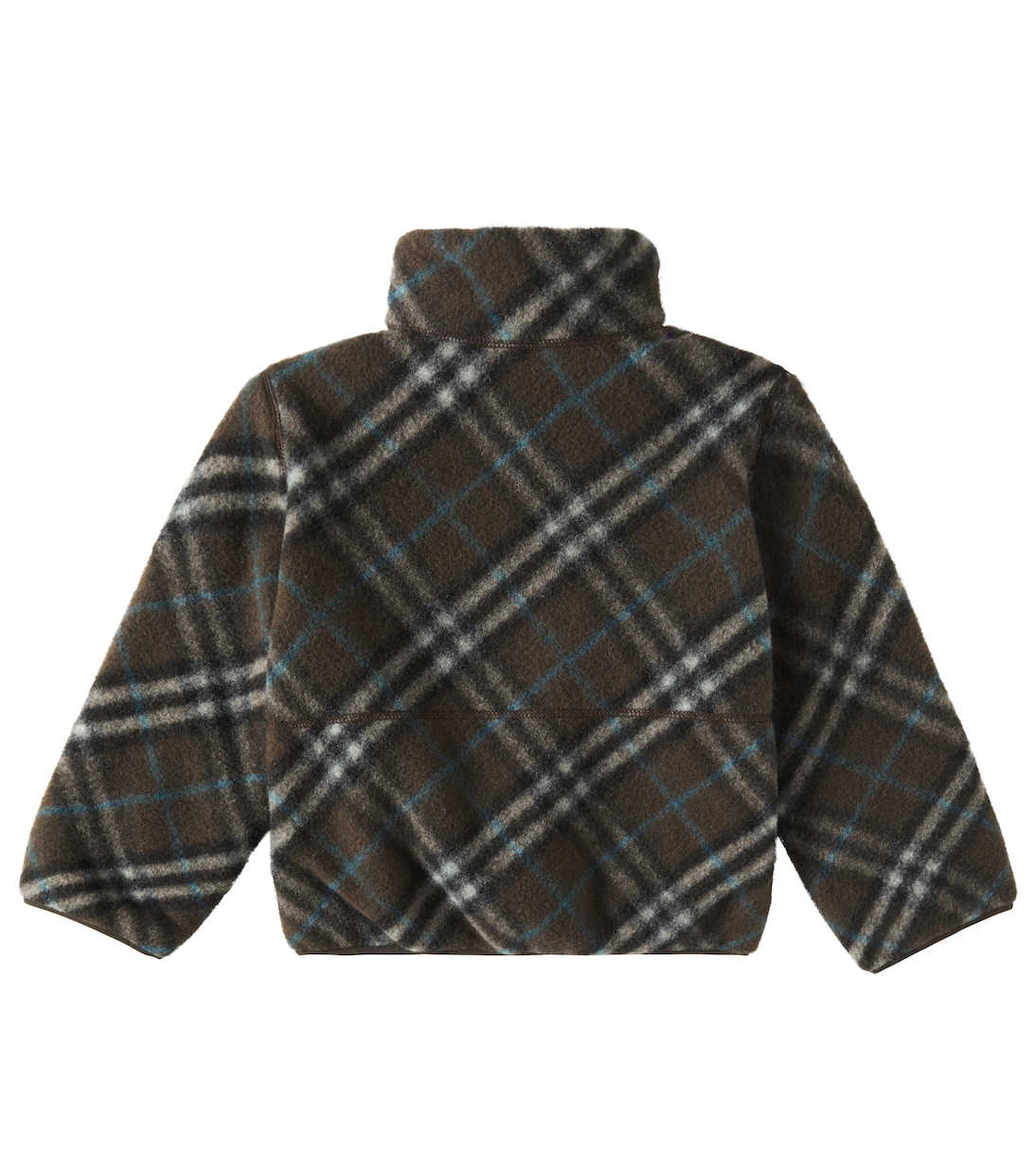 Куртка Burberry Check из шерстяной смеси флиса Burberry Kids, Snug Ip Check — фото 4
