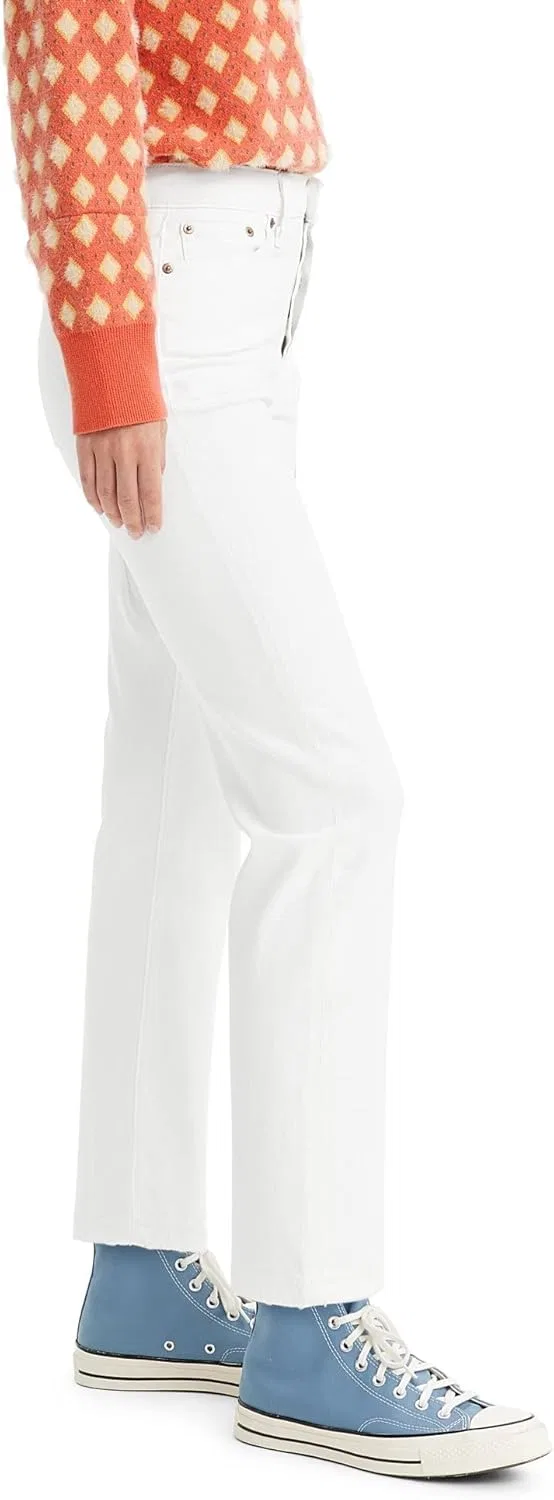 Джинсы Wedgie Straight, Levi's, White Stonewash — фото 3