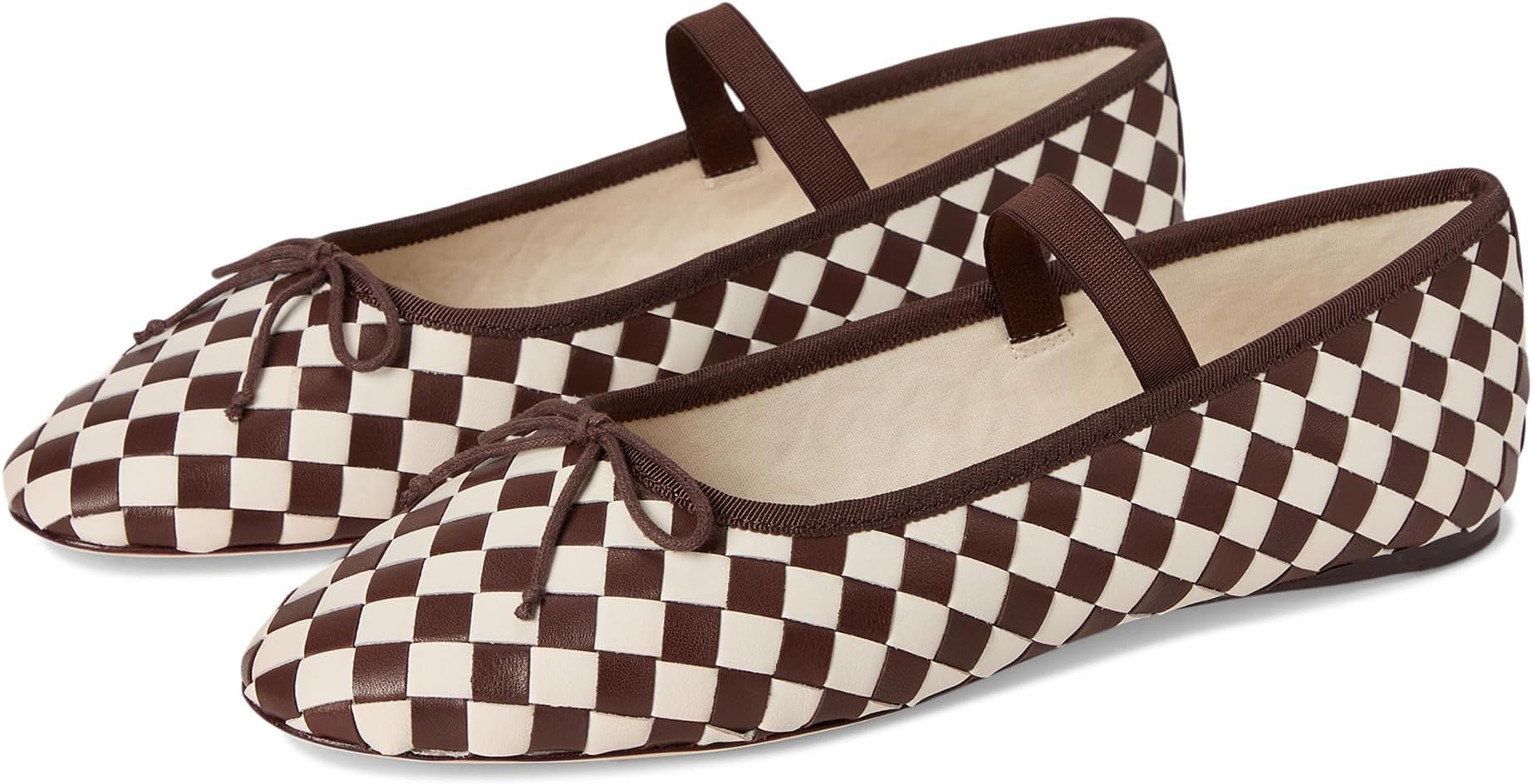 Балетки Loeffler Randall Leonie, Chocolate/Cream