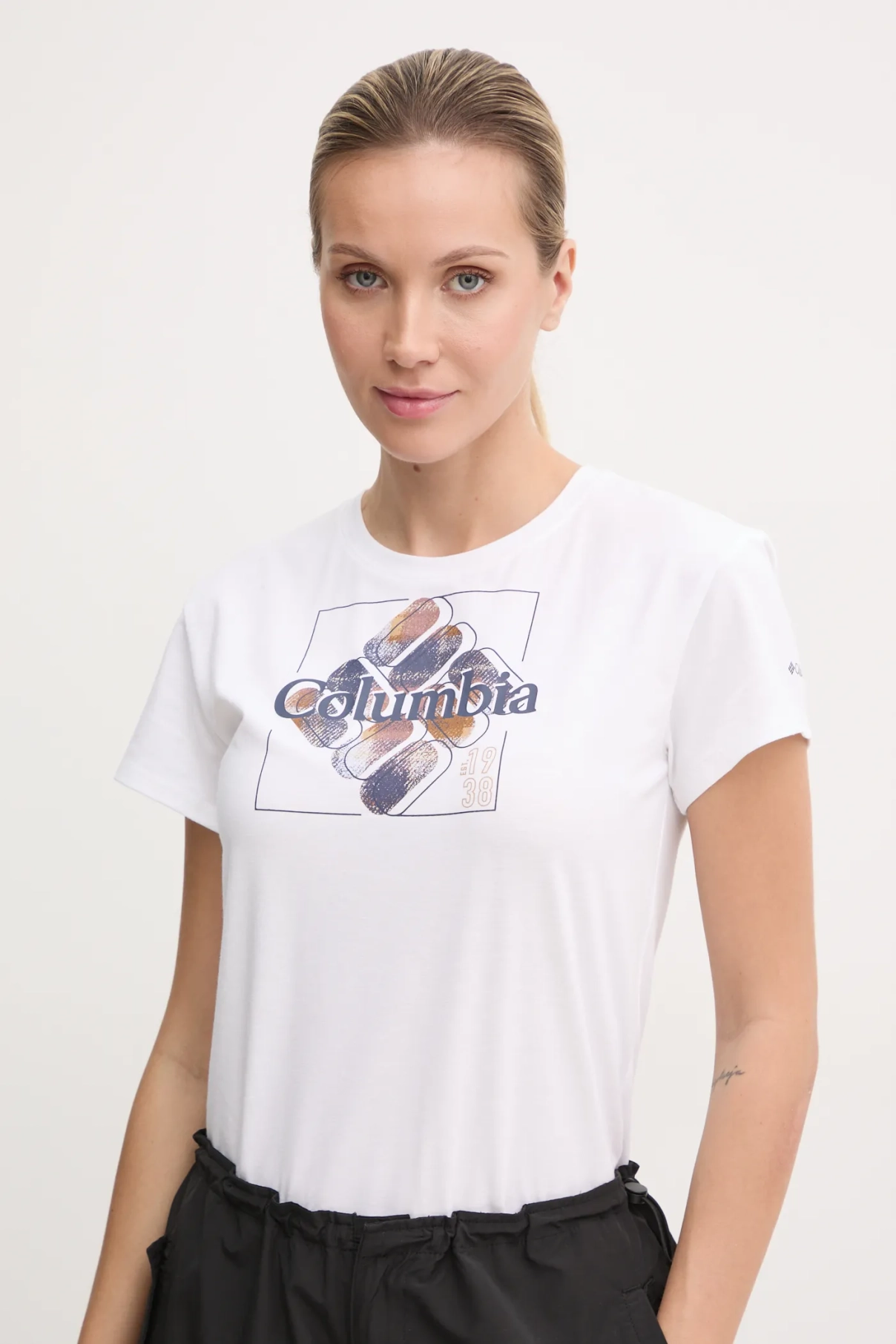 

Спортивная футболка Sun Trek SS с графическим рисунком Columbia, белый