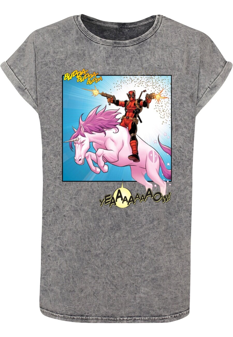 

Футболка ABSOLUTE CULT Shirt Deadpool - Unicorn Battle, пятнистый серый