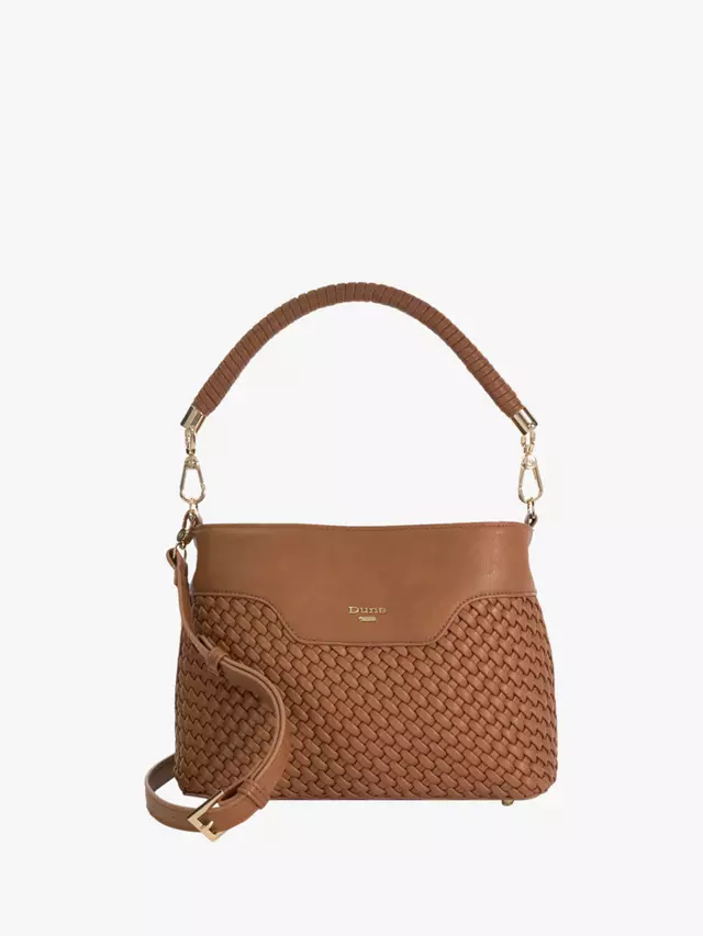 

Сумка Dune Dinidelphie Medium Woven Grab, цвет tan