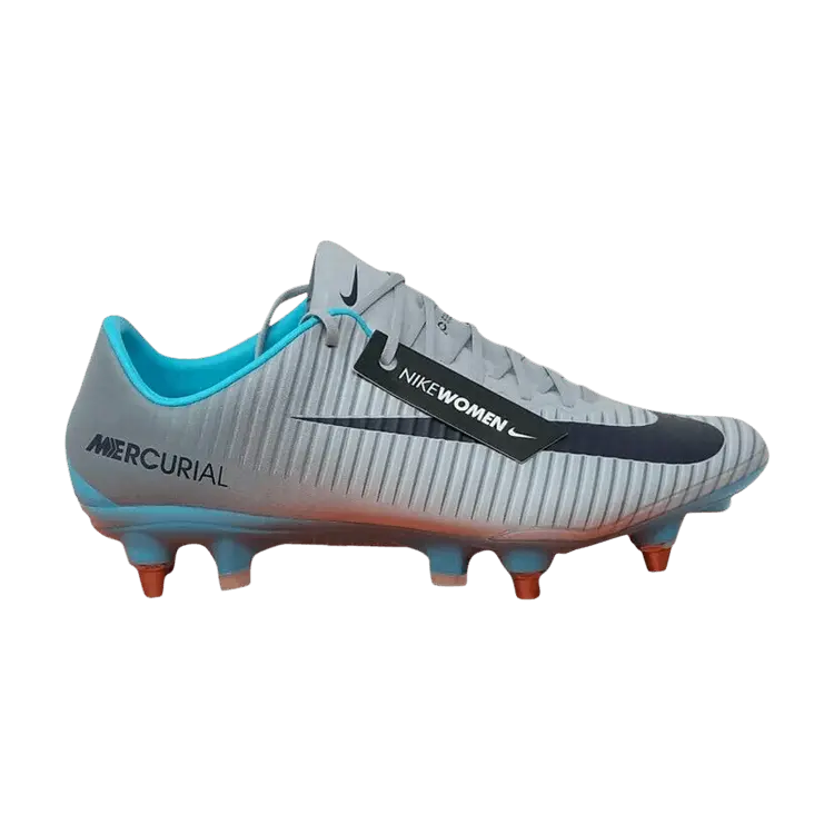 Бутсы Nike Wmns Mercurial Vapor 11 SG Pro 'Wolf Grey Purple Dynasty', серый