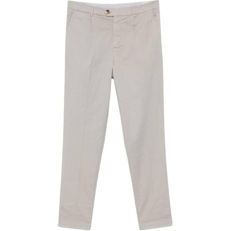 

Складчатые классические брюки Brunello Cucinelli, светло-серый