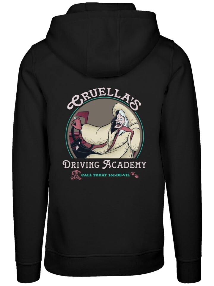 

Пуловер F4NT4STIC Hoodie Disney Villians Cruella Driving Academy, черный