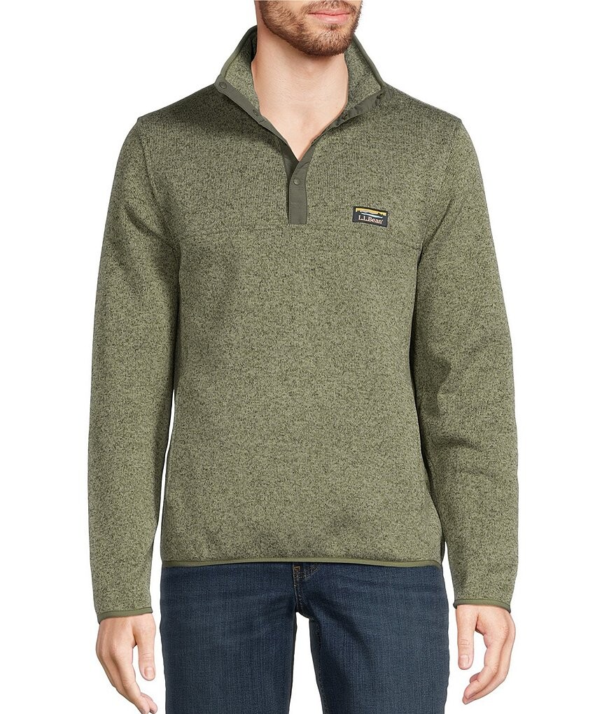 

L.L.Bean Свитер Флисовый пуловер, зеленый