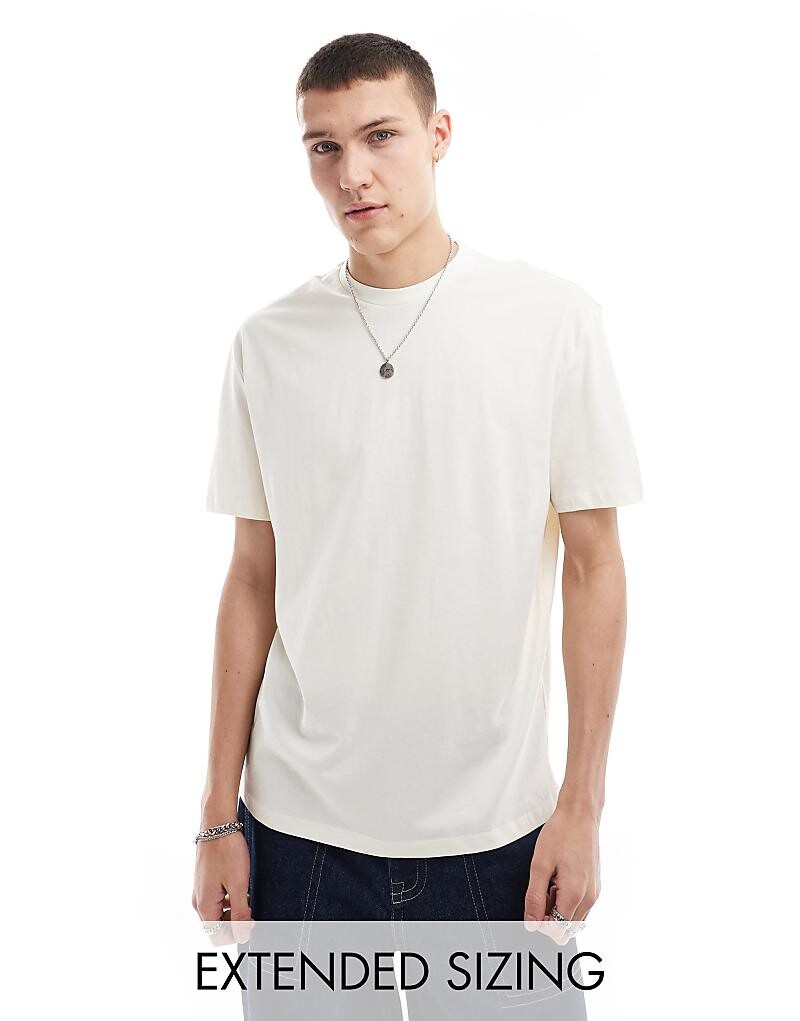 

ASOS DESIGN – Essential – Кремовая футболка свободного кроя
