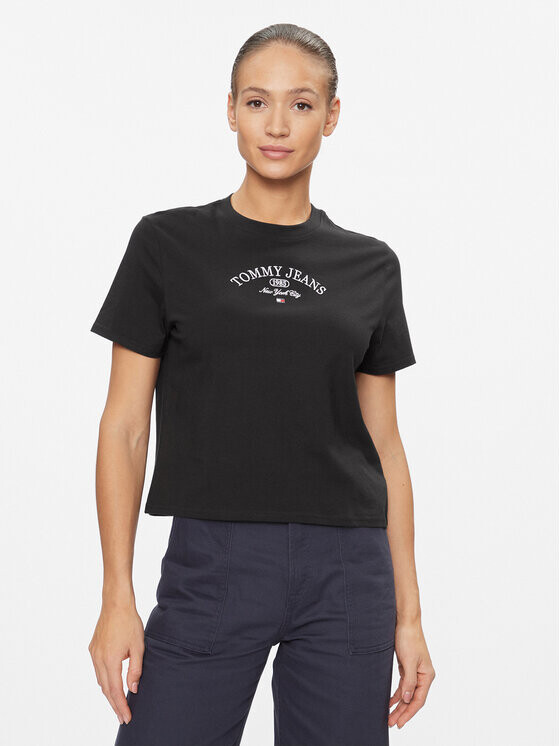 

Футболка классического кроя Tommy Jeans, черный