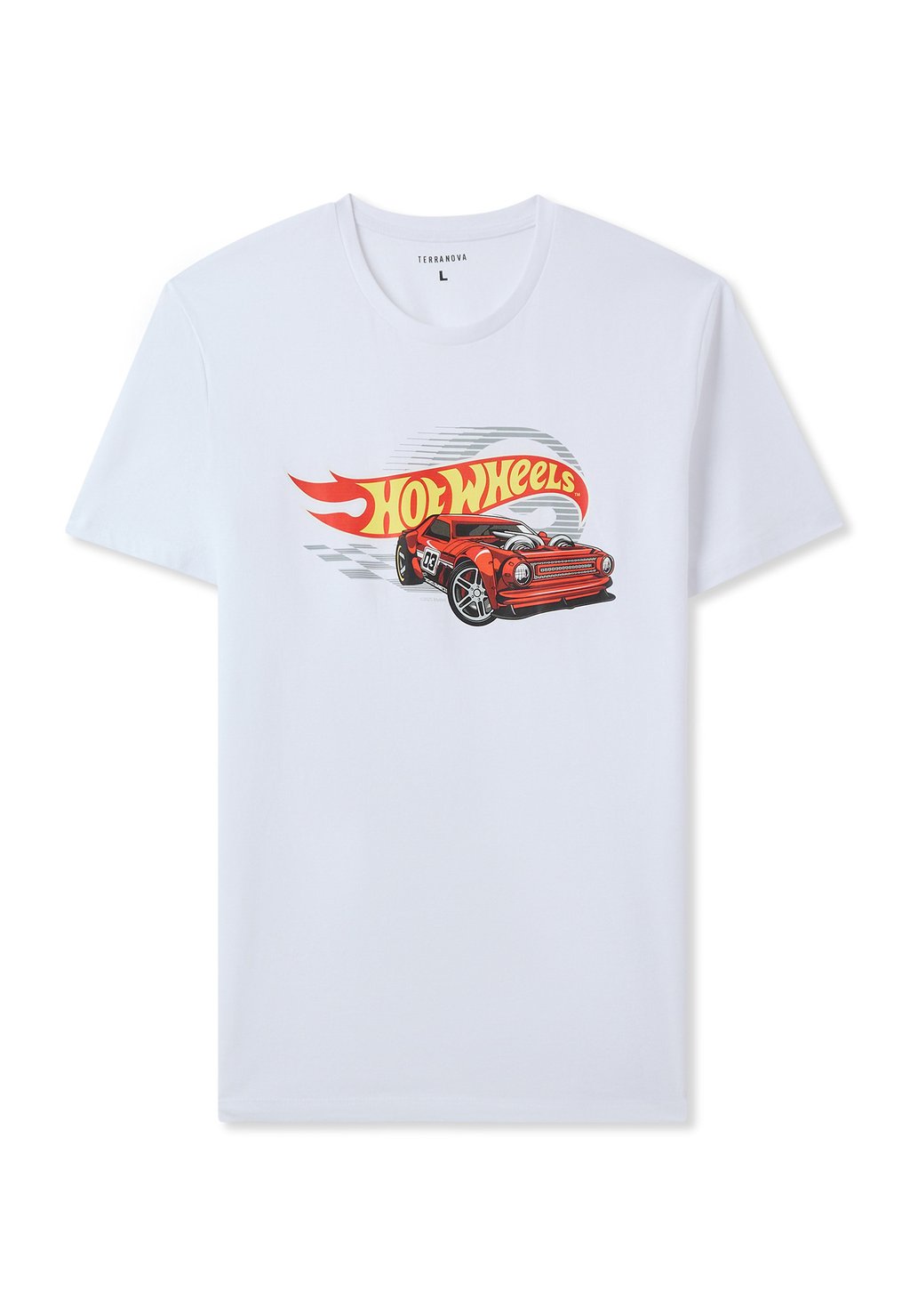 

Футболка с принтом CON HOT WHEELS Terranova, слоновая кость