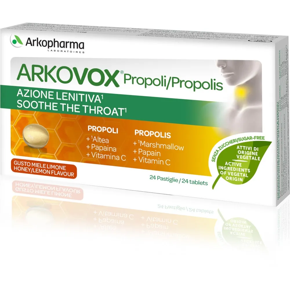 

Arkopharma Arkovox Прополис Мед и Лимон 24 таблетки для носа и горла