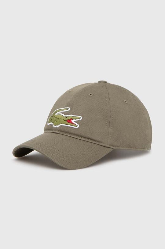 

Хлопковая бейсболка Lacoste, зеленый