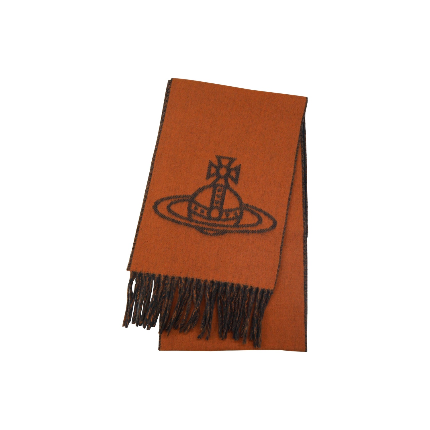 

Вязаный шарф унисекс Vivienne Westwood, коричневый